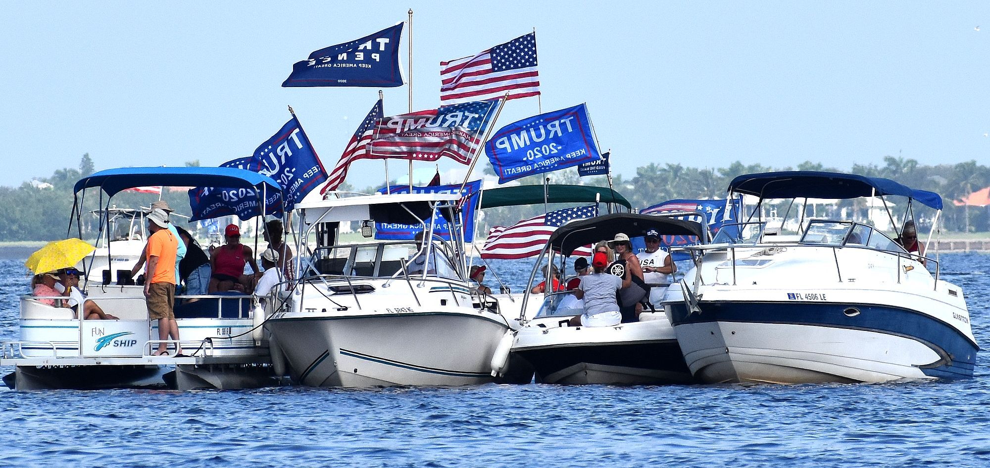 Sunday President Trump boat parade in Charlotte Harbor